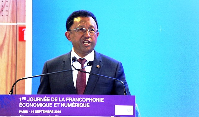 Le Président malagasy à Paris (photo Présidence)